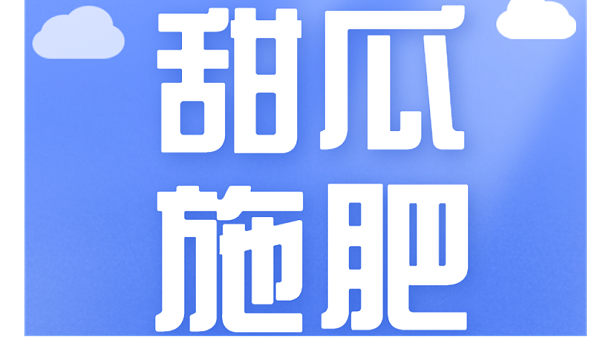 甜瓜用什么肥料更甜